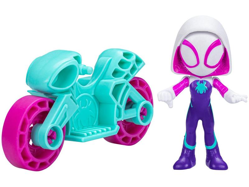 Boneco Homem-Aranha Spidey 6cm com Moto - Hasbro - Bonecos